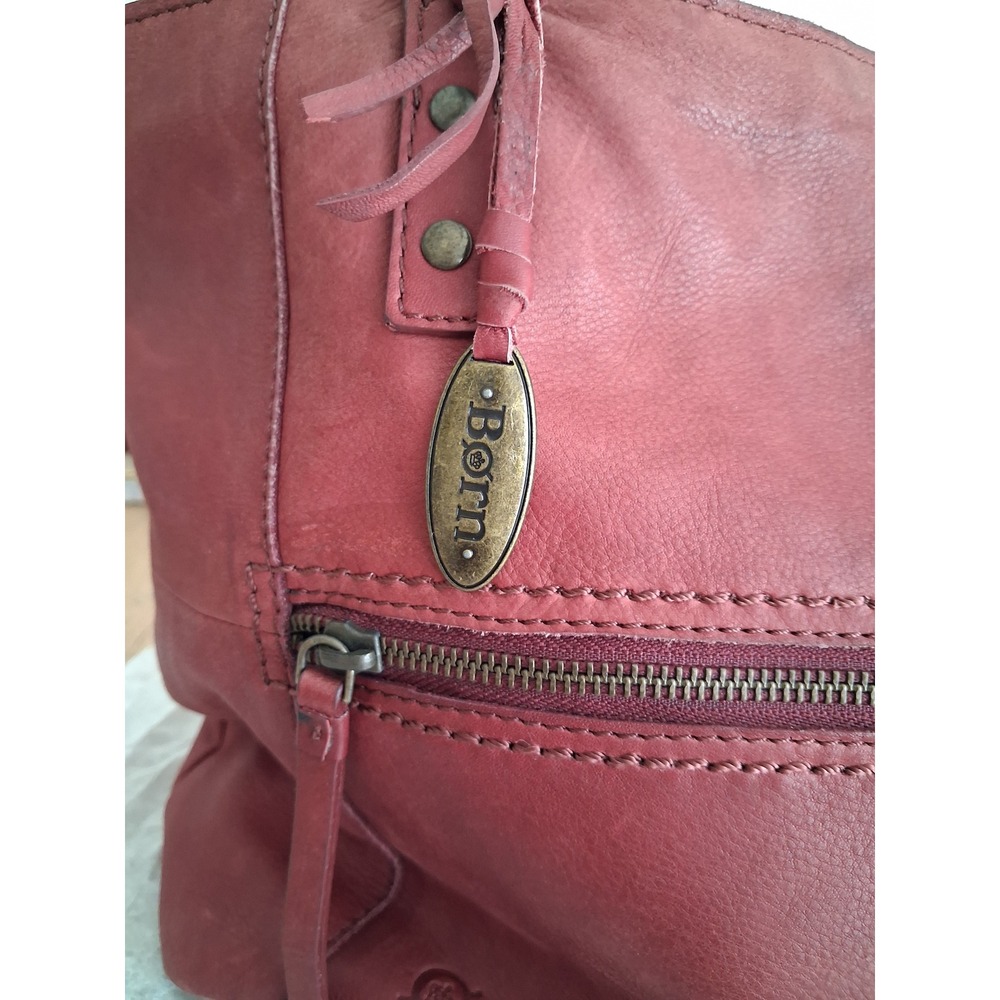 Born Genuine Soft Leather Midwood Tote Purse Womens Minimalist Casual Office Bag - Picture 11 of 16